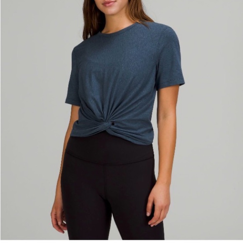 lululemon athletica Dark Blue Twist Tee